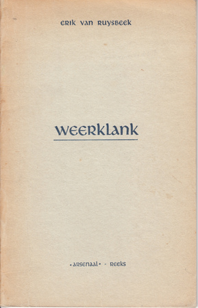 Weerklank - Erik van Ruysbeek Weerklank - Erik van Ruysbeek