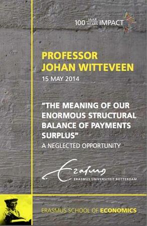 The meaning of our enormous structural balance of payments deficit - H.Johannus Witteveen The meaning of our enormous structural balance of payments deficit - H.Johannus Witteveen