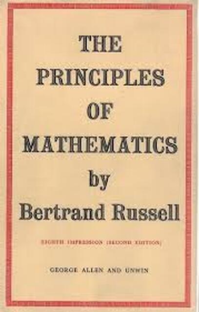Principles of Mathematics - Bertrand Russell Principles of Mathematics - Bertrand Russell