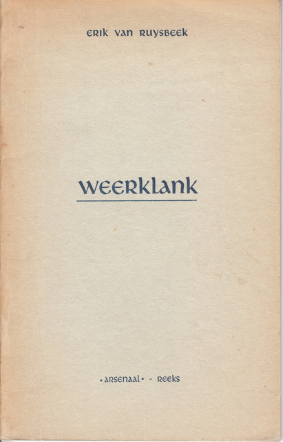 Weerklank - Erik van Ruysbeek Weerklank - Erik van Ruysbeek