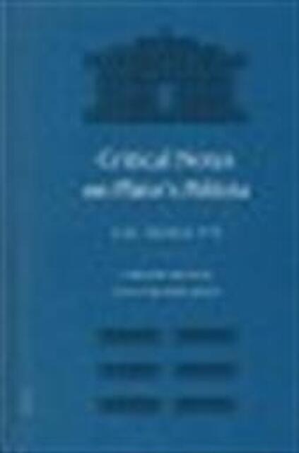 Critical notes on Plato's Politeia - S. R. Slings, Gerard Boter, J. M. van Ophuijsen Critical notes on Plato's Politeia - S. R. Slings, Gerard Boter, J. M. van Ophuijsen