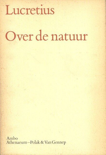 Over de natuur - Lucretius Over de natuur - Lucretius