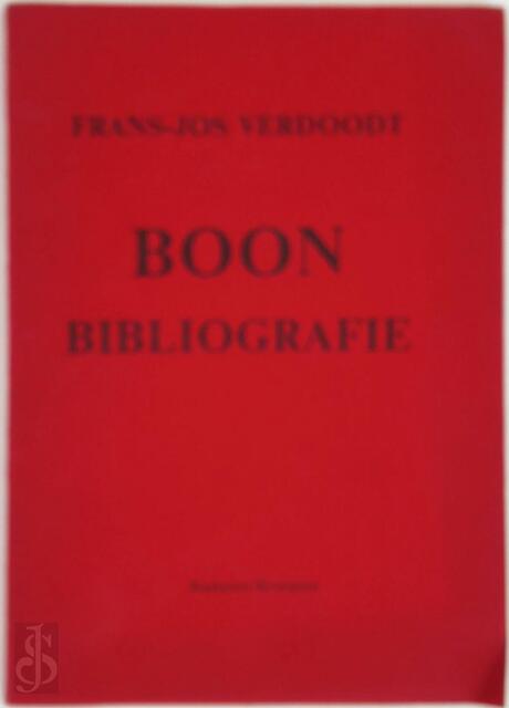 Boon Bibliografie - Frans-Jos Verdoodt Boon Bibliografie - Frans-Jos Verdoodt